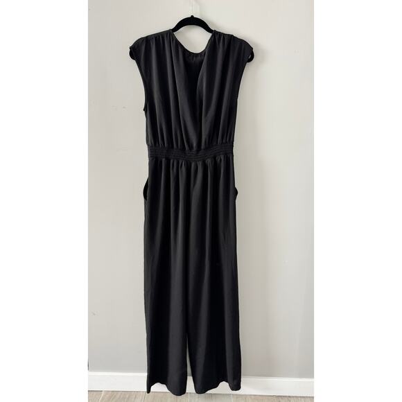 Max Studio Black Sleeveless Wide-Leg Jumpsuit – Size M - Picture 3 of 3
